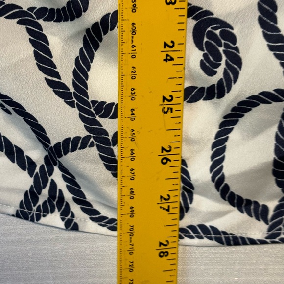 BLACK LABEL by Evan-Picone sleeveless top 3X rope nautical print NWOT - Picture 8 of 9